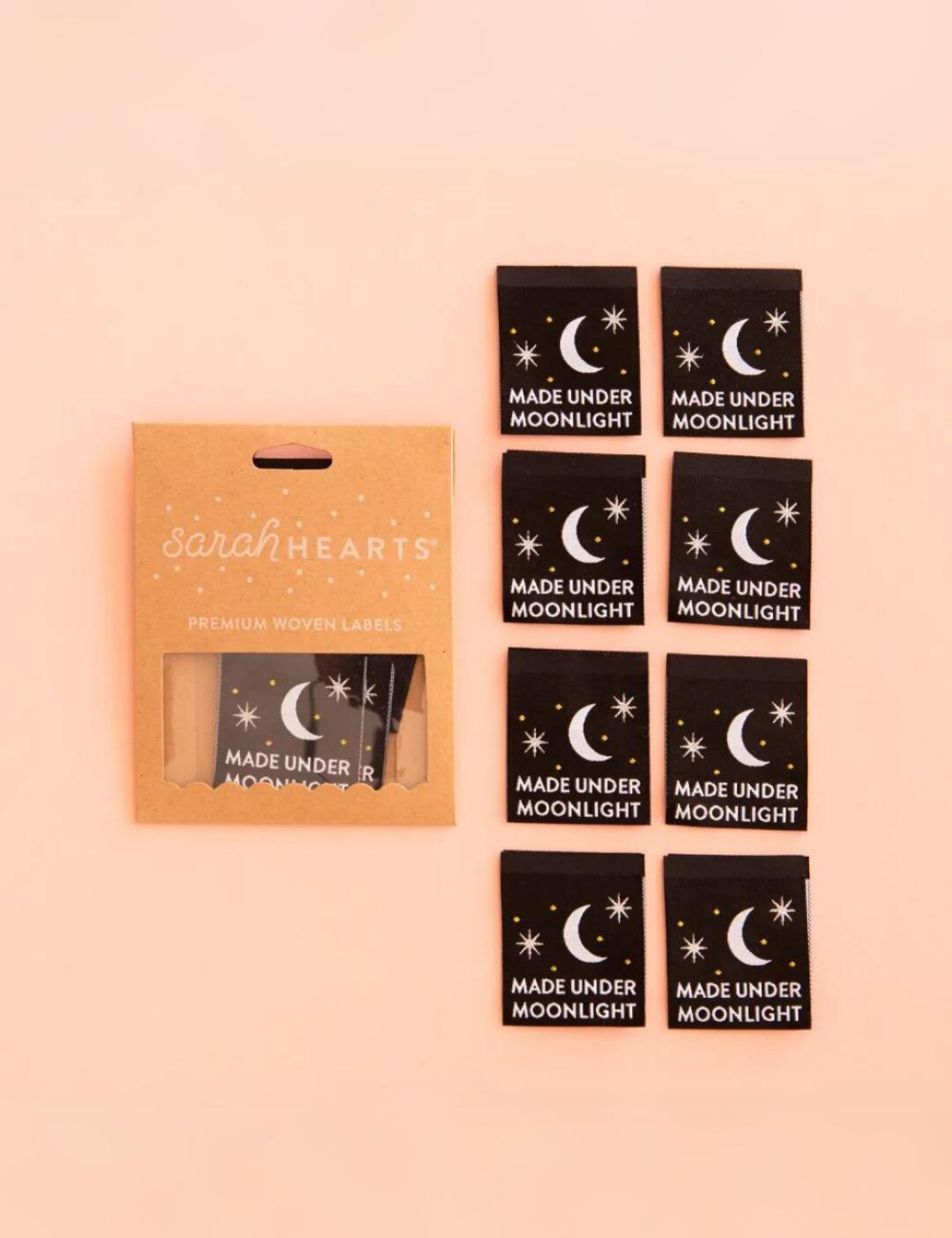 Sarah Hearts - Sewing Labels - Made Under Moonlight