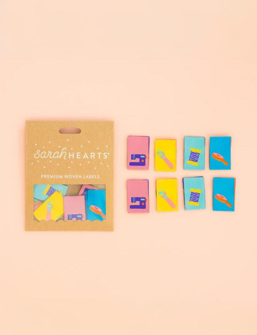 Sarah Hearts - Sewing Labels - Sewing Notions + Tools