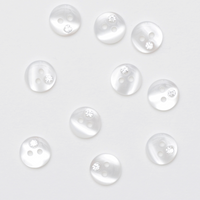 Buttons - 11mm - Sparkle White