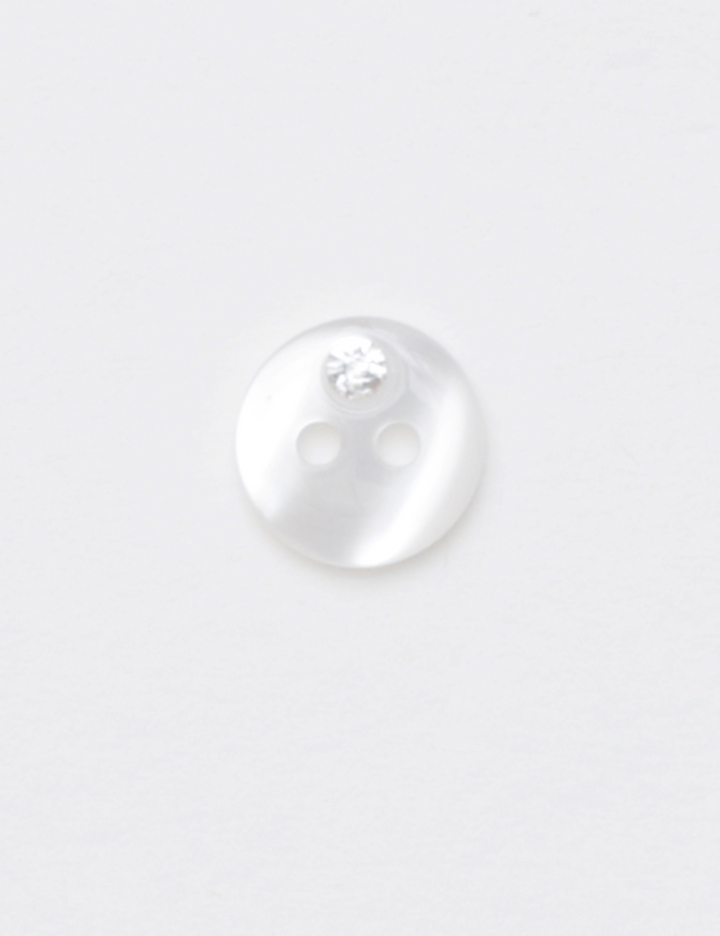 Buttons - 11mm - Sparkle White