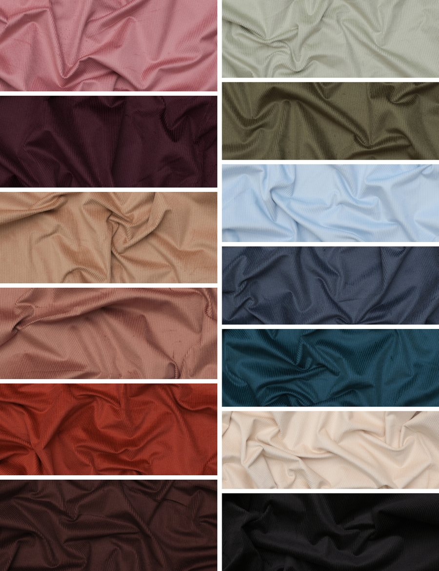Cotton - Stretch Corduroy - 8 Wale - Assorted