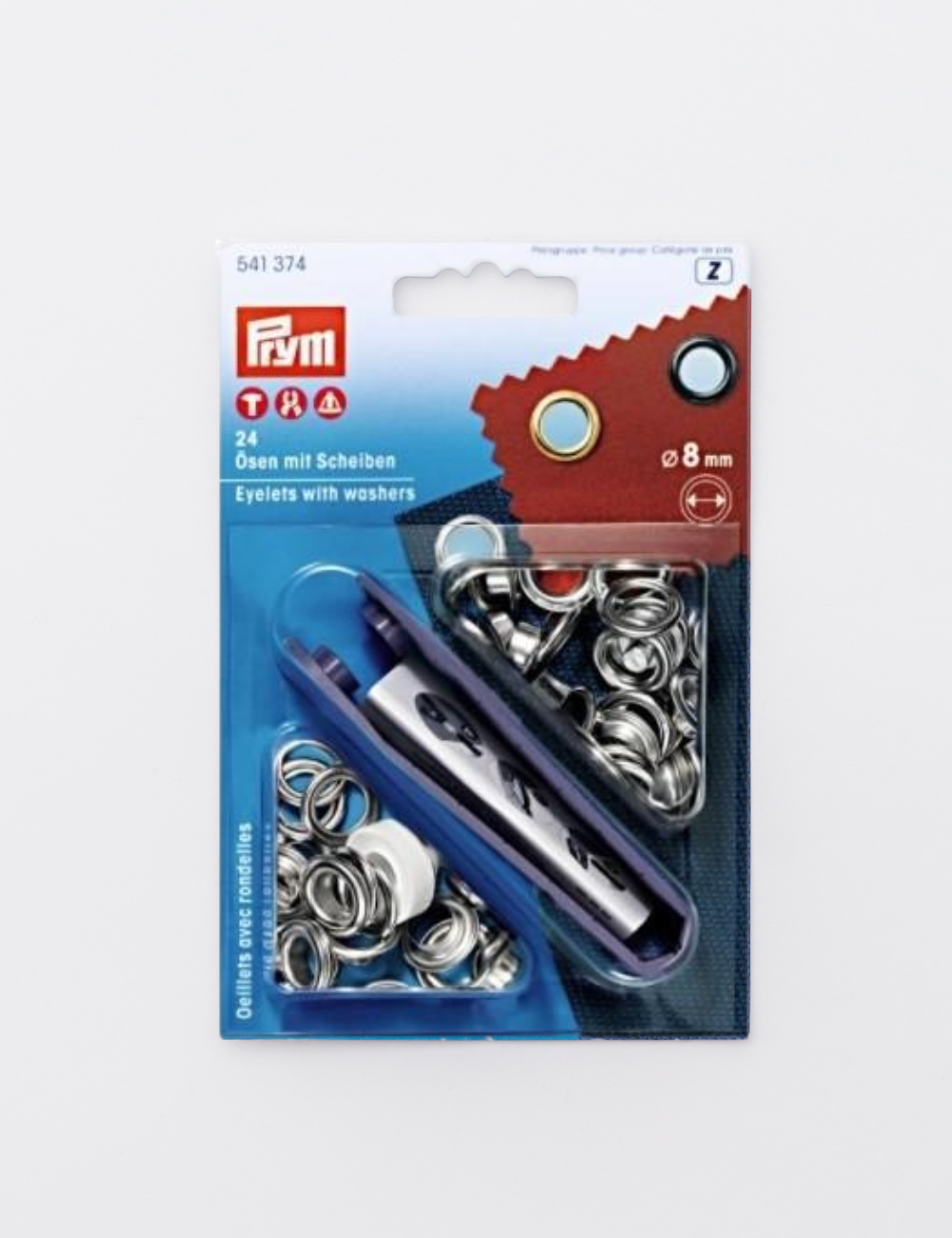Prym- Eyelets w/ tool - 8mm - Assorted