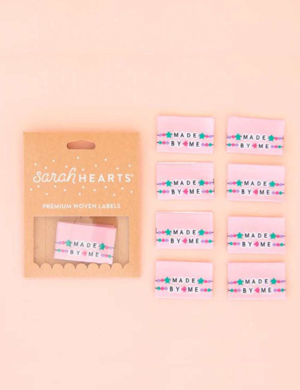 Sarah Hearts - Sewing Labels - Made By Me Friendship Bracelet