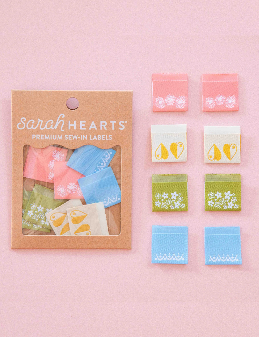 Sarah Hearts - Sewing Labels - Vintage Patterns