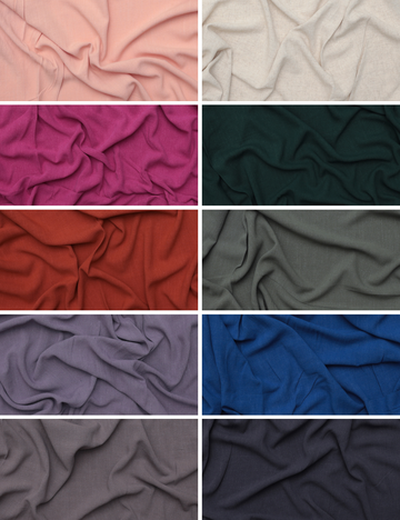 Viscose - Silky Noil - Assorted