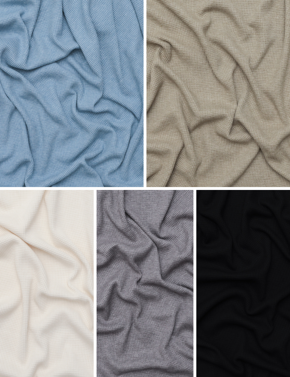 Rayon Blend - Waffle Knit - Assorted