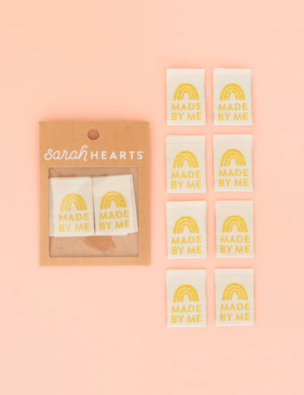 Sarah Hearts - Sewing Labels - Made By Me Gold – RICK RACK Textiles