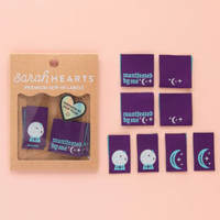 Sarah Hearts - Sewing Labels - Manifested By Me