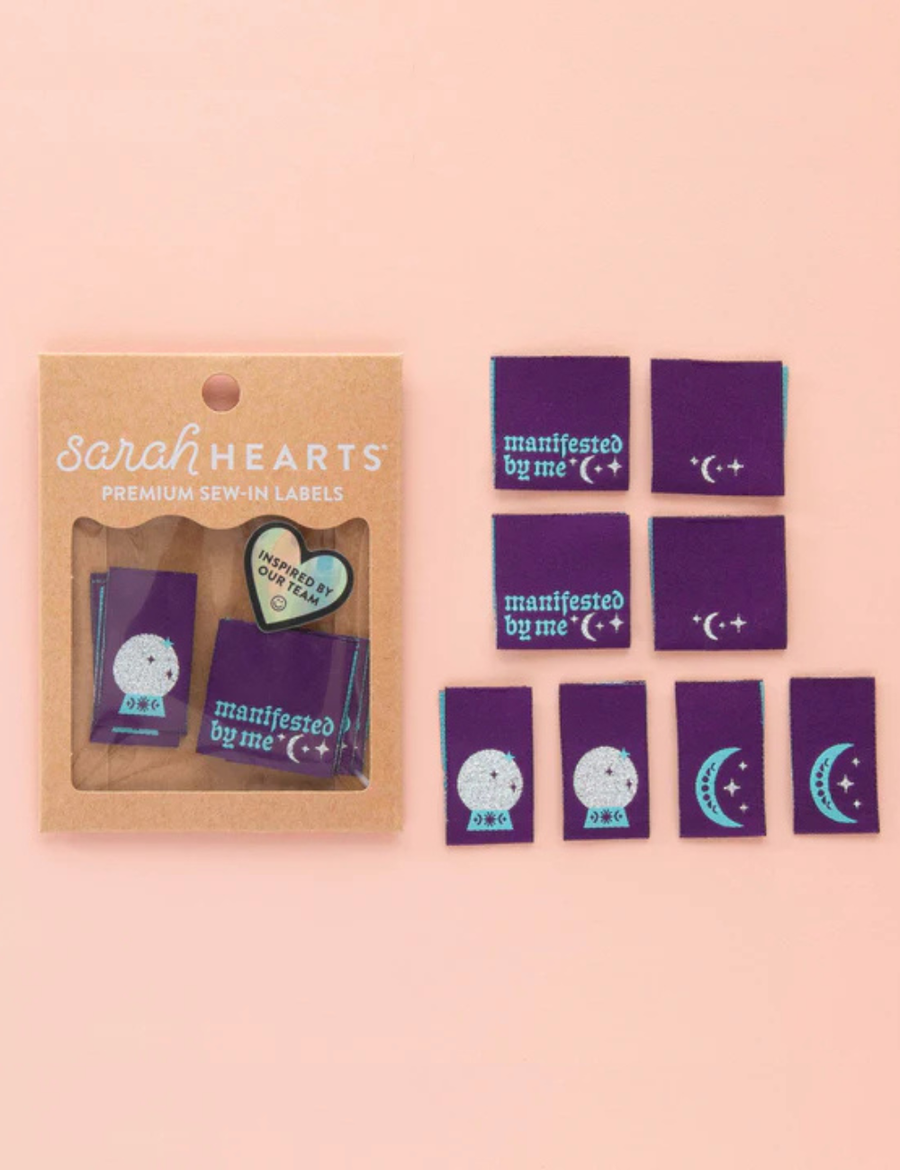 Sarah Hearts - Sewing Labels - Manifested By Me