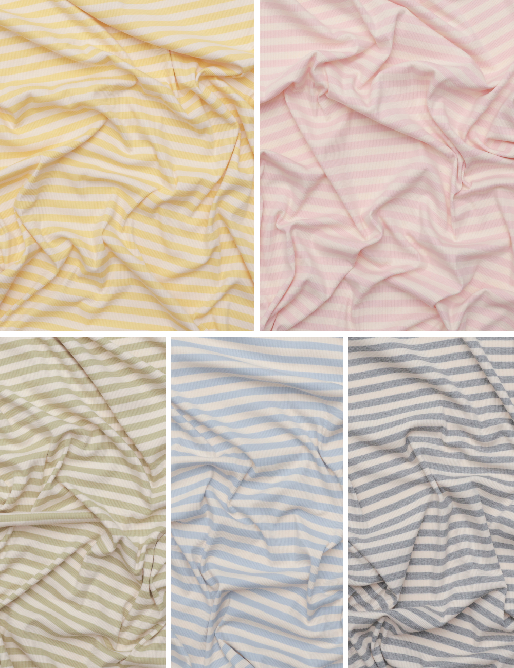 Cotton - Regatta Stripe Rib - Assorted