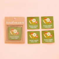 Sarah Hearts - Sewing Labels - Good Things Take Time