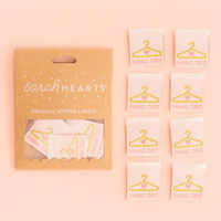 Sarah Hearts - Sewing Labels - Hang Dry Gold