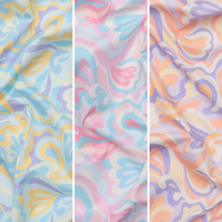 Cotton - Poplin - Digital Print - Groovy Swirls - Assorted