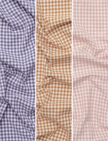 Organic Cotton - Gingham - Assorted
