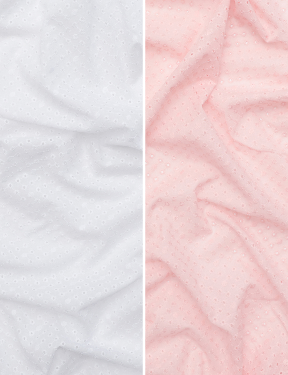 Cotton - Embroidery - Dots - Assorted