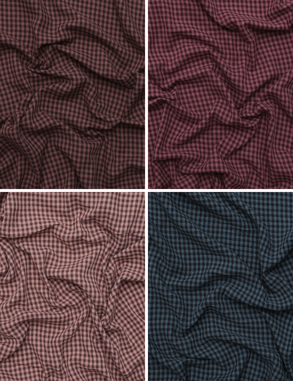 Organic Cotton - Lennon - Double Gauze Gingham - Assorted
