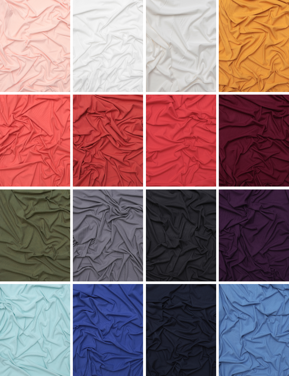 Bamboo - Rib Knit - Solids - Assorted
