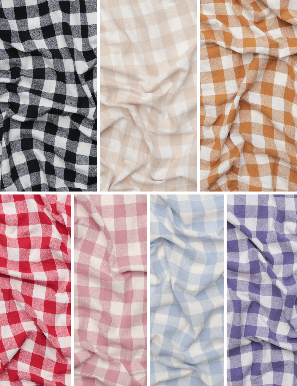 Organic Cotton - Picnic Gingham - Assorted