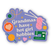 Sarah Hearts - Sticker - Grandmas Have Hot Girl Hobbies