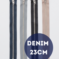 YKK - Denim Zipper - #4.5 Nickel - 9" - Assorted