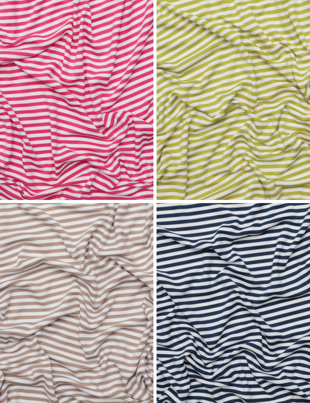 Rayon Blend - Yarn Dye Stripe - Jersey - Assorted