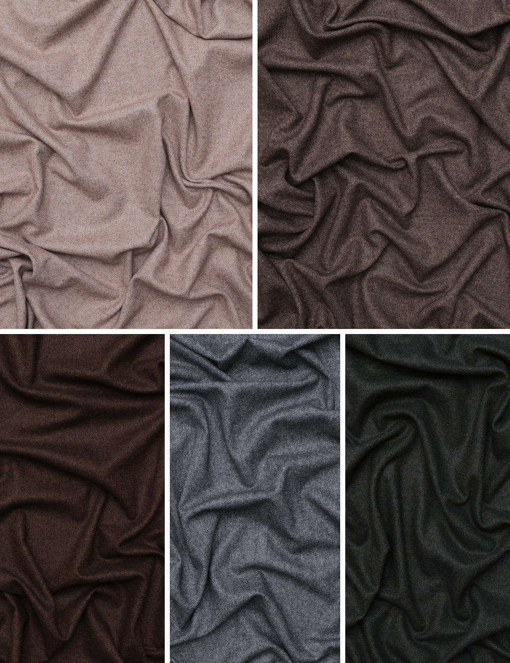 Wool Blend - Suiting - Herringbone - Assorted