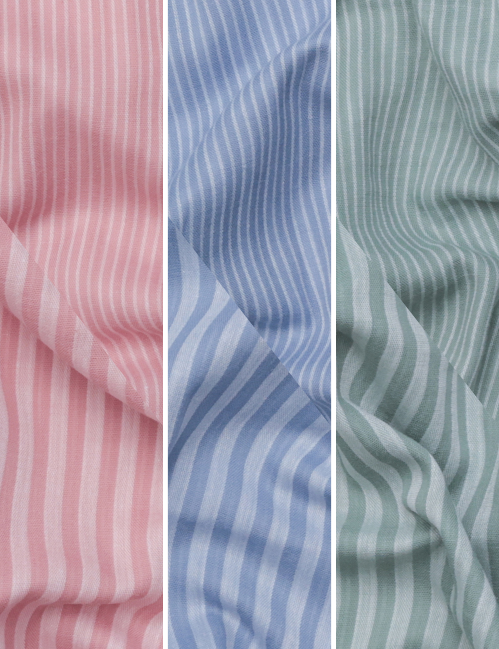 Cotton - Double Face Gauze - Stripe - Assorted