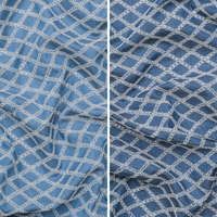 Cotton - Latice Embroidered - Denim - Assorted