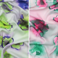 Viscose - Challis - Digital Print - Neon - Assorted