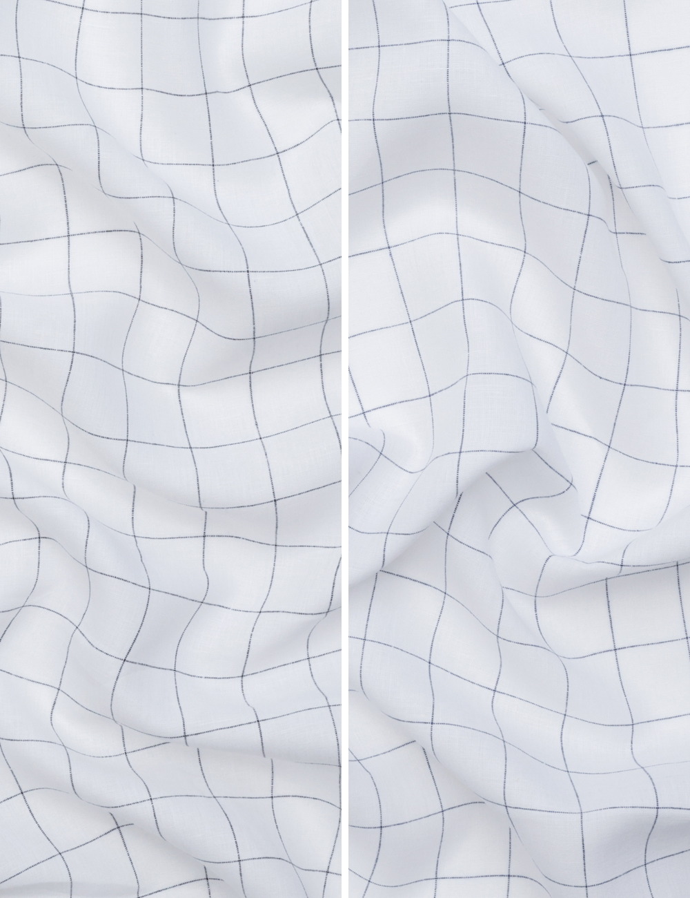 Linen Blend - Windowpane Plaid - Assorted