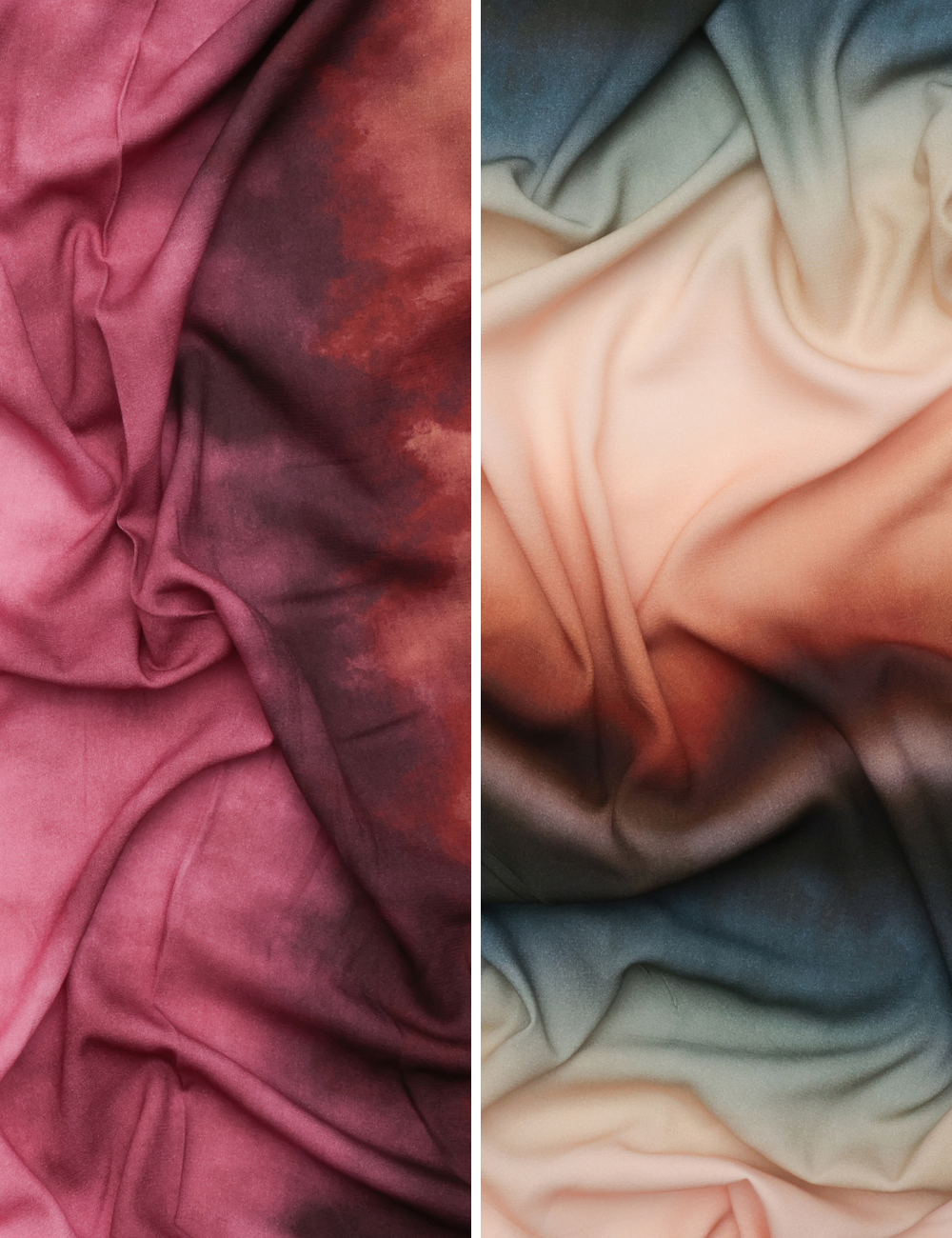 Viscose - Crepe - Digital Print - Variegated - Assorted