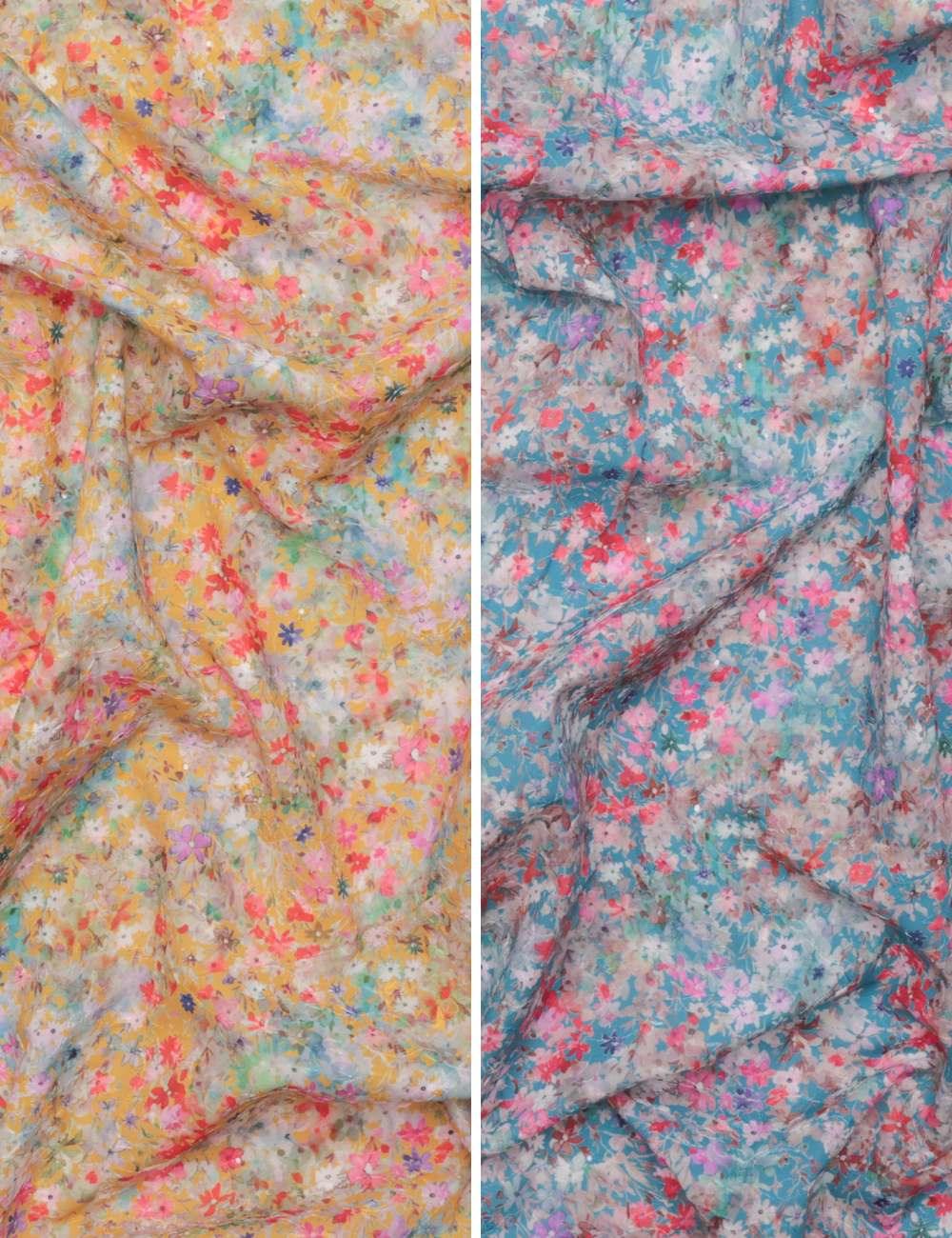 Cotton - Eyelet - Digital Print - Assorted