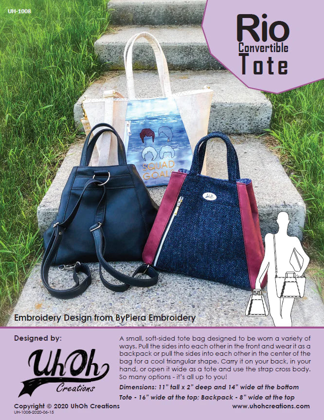 Uh Oh Creations - Rio Convertible Tote