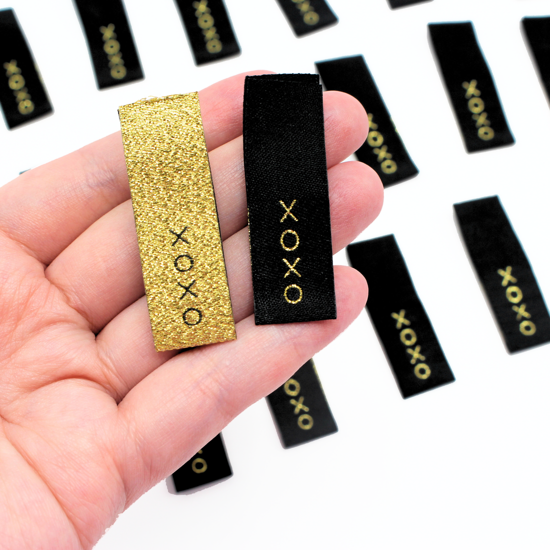 Sew Anonymous - Sewing Labels - XOXO - Metallic Multipack