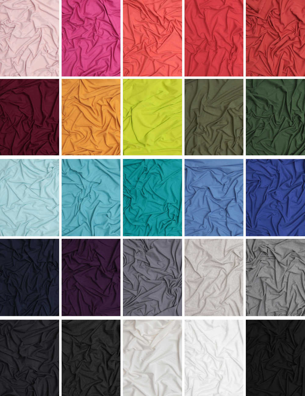 Bamboo - Rib Knit - Solids - Assorted