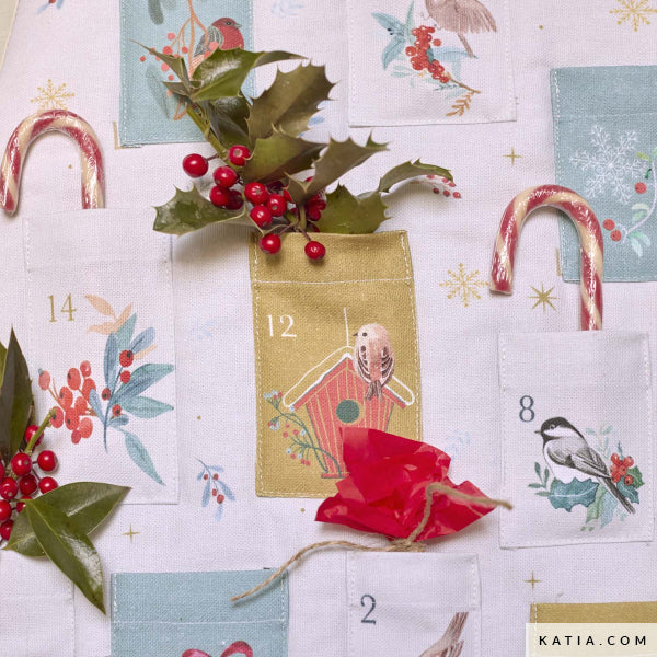 Katia - Cotton - Canvas - Advent Calendar - Birds