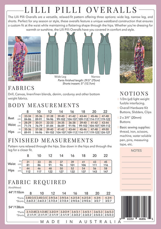 Sew To Grow - Lilli Pilli Overalls