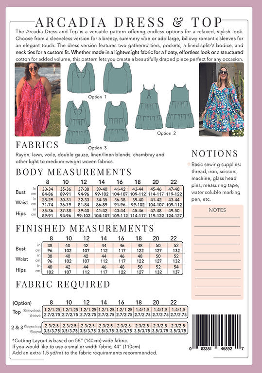 Sew To Grow - Arcadia Dress & Top