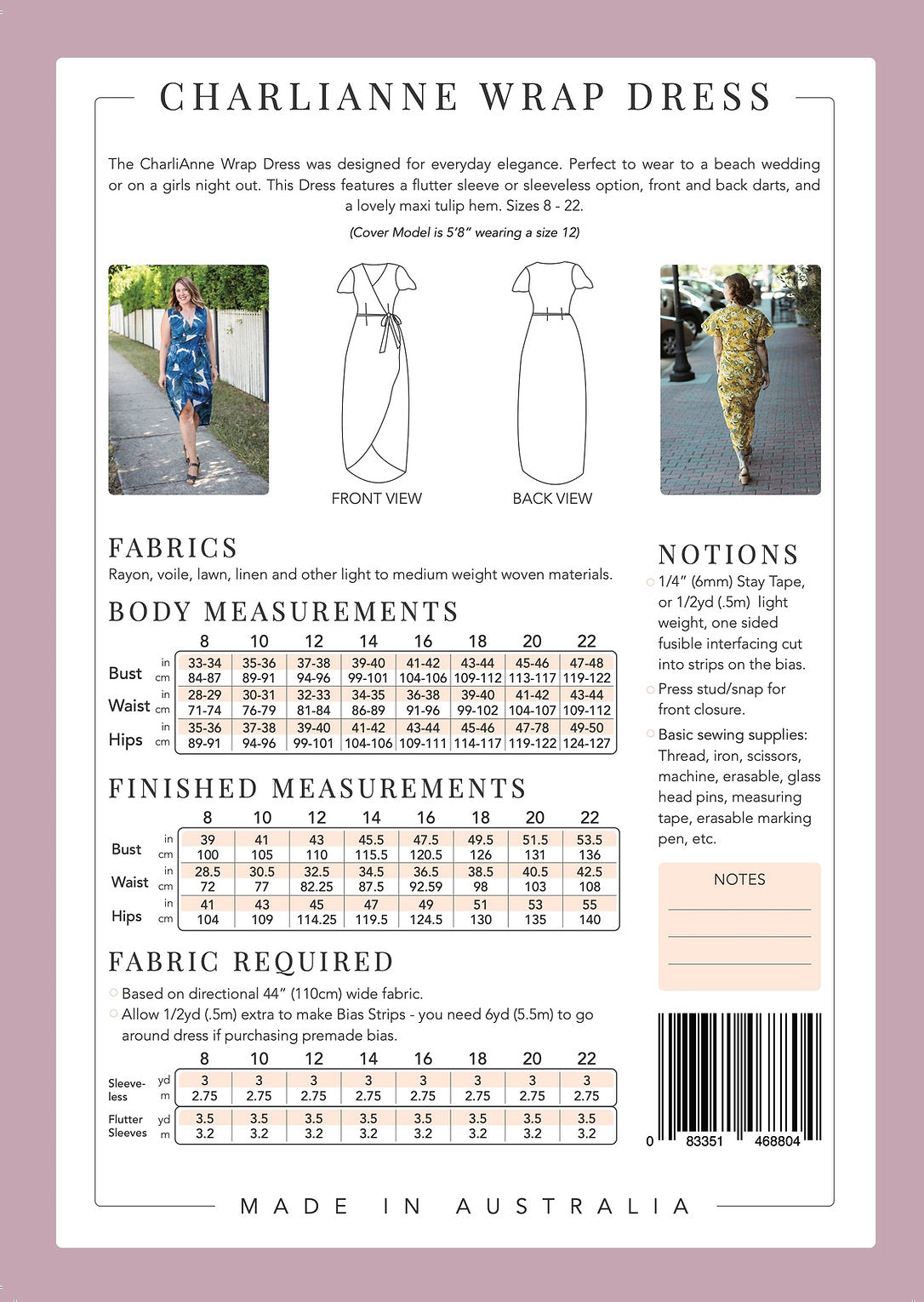 Sew To Grow - CharliAnne Wrap Dress