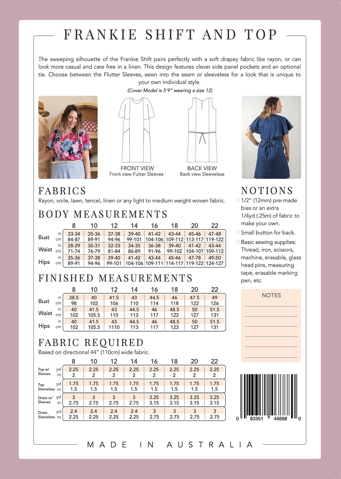 Sew To Grow - Frankie Shift