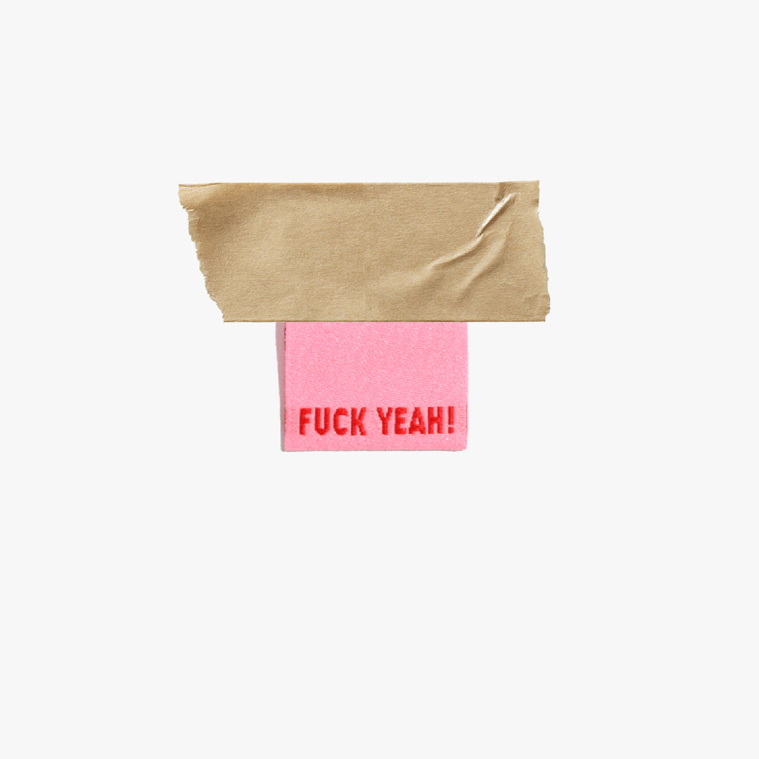 Kylie and the Machine - Sewing Label - Fuck Yeah!