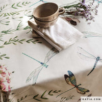 Katia - Cotton - Canvas Print - Dragonfly Border