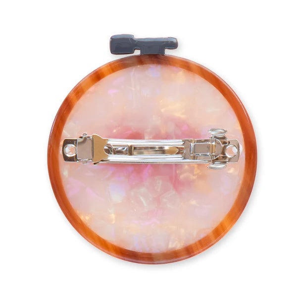 Sarah Hearts - Barrette - Cross Stitch Embroidery Hoop