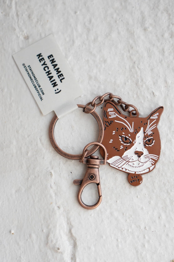 Stay Home Club - Enamel Keychain - Lil Shit