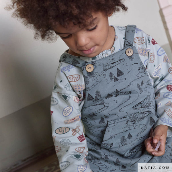 Katia - Cotton Blend - Winter Fleece - Vintage Trains