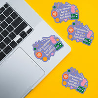 Sarah Hearts - Sticker - Grandmas Have Hot Girl Hobbies