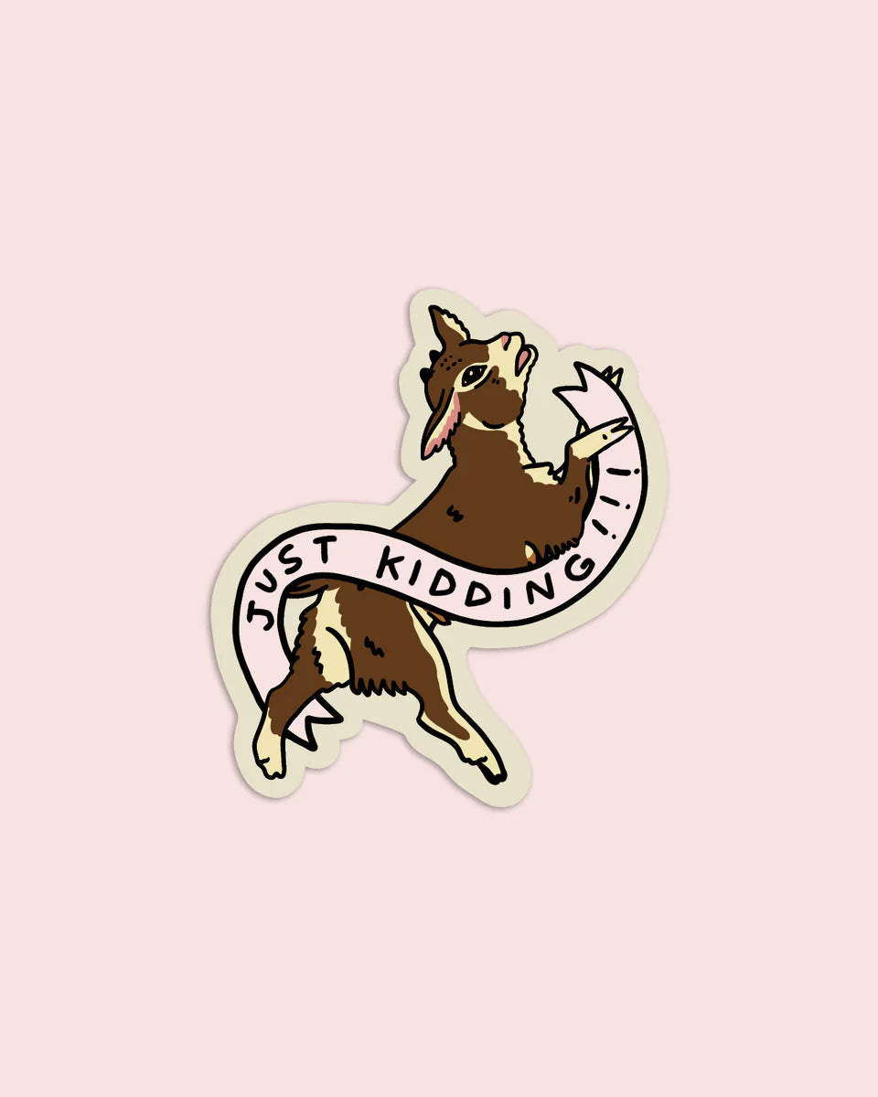 The Golden Doodle - Vinyl Sticker - Just Kidding