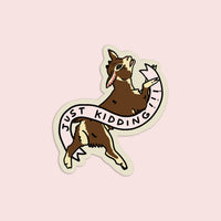 The Golden Doodle - Vinyl Sticker - Just Kidding