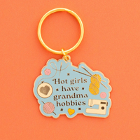 Sarah Hearts - Keychain - Hot Girls Have Grandma Hobbies