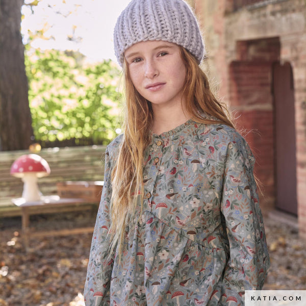 Katia - Cotton - Poplin - Mushroom Birds
